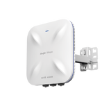 Punto de Acceso Mesh Wi-Fi 6 Industrial para Exterior Omnidireccional 5.95Gbps, MU-MIMO 4x4, 360°, Filtros Anti Interferencia y Auto Optimización con IA, puerto eth 2.5G y SFP
