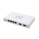 Router VPN / 4 puertos 10/100/1000/2500 Gbps (2 puertos PoE af/at) / 2 puertos SFP+ 10Gbps / Filtrado Avanzado DPI: Bloqueo de Contenido / Administración nube gratuita / Soporta UPnP