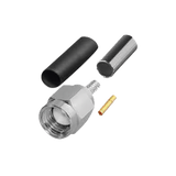 Conector SMA Macho Inverso de Anillo Plegable para Cables RG-174/U, RG-316/U, Níquel/ Oro/ Teflón.