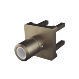 Conector SMB Hembra (PIN Macho) Montaje Vertical para PCB, 75 Ohm, Oro/ Oro/ Teflón.