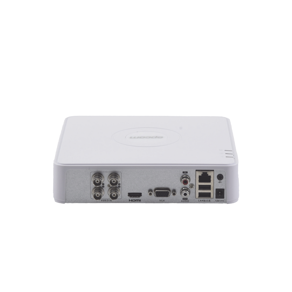 DVR 4 Canales TurboHD + 1 Canal IP / 2 Megapixel (1080p) Lite / Acusense Lite (Evita Falsas Alarmas) / Audio por coaxitron / 1 Bahía de Disco Duro / H.265+ / Salida de Vídeo Full HD
