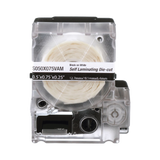 Casete de 300 Etiquetas Autolaminadas de 19.1 x 25.4 mm, para Cables de 2 a 4 mm de Diámetro, Área de Impresión Color Blanco