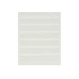 Paquete de Hojas con 2500 Etiquetas de Identificación Auto-laminadas para Impresora Láser/Inyección de Tinta, para Cables de 4.1 a 8.1 mm de Diámetro (10 - 6 AWG), Color Blanco