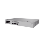 Switch de Acceso Gigabit Administrable PoE Capa 2+ / 8 puertos 10/100/1000 Mbps (PoE) / 2 Puertos 2.5GE SFP + 2 Puertos 10GE SFP+ Uplink  / ERPS / Rutas Estáticas / PoE Perpetuo / 128 W / Administración Nube Gratis