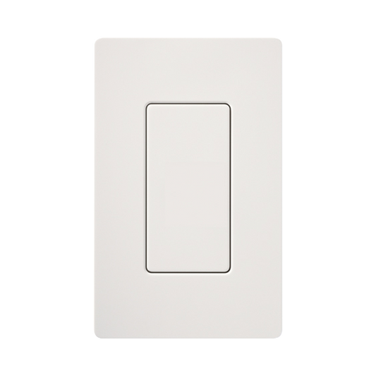 Placa ciega de pared color blanco Snow