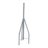 Tramo de Remate / Copete, tubo industrial 1 1/4" con tubo central 2 3/8" (Ced. 30), galvanizado por inmersión en caliente.