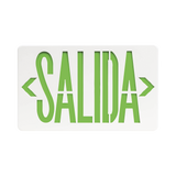 Letrero LED DUAL de SALIDA Universal con alto brillo/uso en pared, lateral o techo/Batería de Respaldo Incluida.