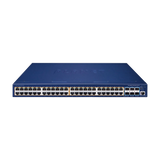 Switch Administrable Stacking Capa 3, 48 Puertos PoE Gigabit 802.3at, 6 Puertos SFP de 10 G, Incluye Fuente Redundante de 55 V cc