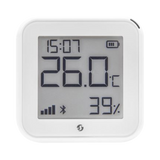 Pantalla Sensor de temperatura y humedad, inteligente e inalámbrico, integrable a la App de Shelly.