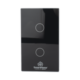 (ZigBee) Apagador switch inalámbrico ZigBee, control de 2 regresos de carga, 110V