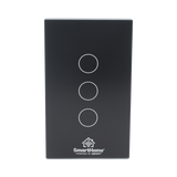 (Wifi) Apagador switch inalámbrico WIFI, control de 3 regresos de carga, 110V