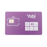 SIM Yobi para dispositivos móviles 3G/4G con recarga de 10GB cada mes durante 1 año de servicio (solo datos)