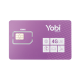 SIM Yobi para dispositivos móviles 3G/4G con recarga de 1GB cada mes durante 1 año de servicio (solo datos)