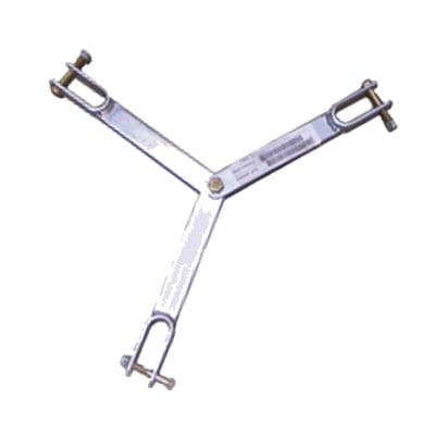 Brida para sujeción de retenida compatible con tramos STZ35, Galvanizado electrolítico.
