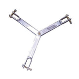 Brida para sujeción de retenida compatible con tramos STZ35, Galvanizado electrolítico.