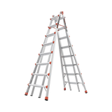 Escalera telescópica en "A" de 4.5 metros de aluminio.