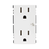 Módulo Dúplex de Contactos Eléctricos 10A 127V Color Blanco / Compatible con Cajas para Pavimento SM-CPAV-2 y SM-CPAV-4 / Requiere Adaptador SM-ADAP-FP para Fijación / Modelo 25424-30