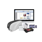 Kit Impresora de tarjetas PVC/ Una Cara /incluye: 2 x Ribbons, 100 Tarjetas PVC, Software, Kit Limpieza, Garantia 3 Años, Mascara de Seguridad UV