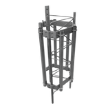 Herraje para 6 antenas sectoriales compatible con tramo STZ45G.