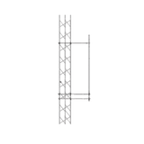 Montaje Lateral Ajustable en Kit para Montaje de Antenas de 6.35 cm. de Diámetro-Base y 91 cm. de Distancia de Separación a la Torre.