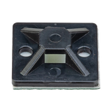 Montaje-Sujetador Adhesivo STRONGHOLD de 4 Vías de 3/4" x 3/4" x 1/4", Color Negro,  Nylon 6.6 Retardante de Llamas V-2, Paquete de 100pz