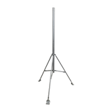 Mástil de 2" x 1.5 metros con Tripie para Instalación en losa. Acero Galvanizado en Caliente.