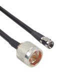 Cable LMR-240UF (Ultra Flex) de 60 cm con conectores N Macho y SMA Macho.