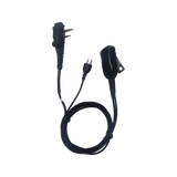 Micrófono audífono de 1 cable de fibra trenzada con sistema SNAP para radios Icom IC-F4003/4013/2000/4021/4031/4210/4230/IC-F14/3021/3013/3103/3003/1000/2000/S/T (con tornillos)