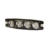 Luz Auxiliar de 4 LED, ámbar, SAE Clase I, Lente transparente