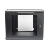 Gabinete de Pared 9U de 635 mm de Profundidad, Rack de 19 in en Acero Reforzado: Compacto y Resistente para Soluciones Profesionales