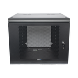 Gabinete de Pared con Puerta Perforada, 635mm de Profundidad, 9U Rack de 19 in, Acero Reforzado