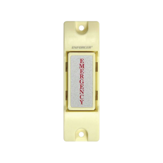 Botón de Emergencia / Botón de Pánico /  Ideal como botón de pánico / Montaje de Superficie / Relevador NC/NO Momentáneo /  Uso con Sirenas y Estrobos / Ideal para Control de Acceso