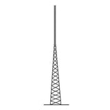 Torre Autosoportada Tubular ROHN de 33 metros Linea SSV HEAVY DUTY.