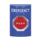 Botón de Emergencia, Texto en Español, Policarbonato Súper Resistente, Momentaneo
