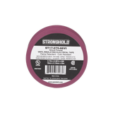 Cinta Eléctrica STRONGHOLD para Aislar, de PVC, Uso General Reparación y Mantenimiento, Grosor de 0.18mm (7 mil), Ancho de 19mm, y 20.12m de Largo, Color Violeta