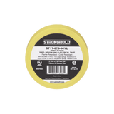 Cinta Eléctrica STRONGHOLD para Aislar, de PVC, Uso General Reparación y Mantenimiento, Grosor de 0.18mm (7 mil), Ancho de 19mm, y 20.12m de Largo, Color Amarillo