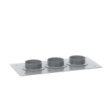 Placa Pasamuros Con Capacidad de 3 Botas de 4"