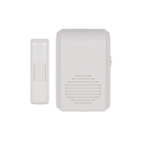 Timbre Inalámbrico Para Puerta Con 10 Tonos, Hasta 150m Linea de Vista, Con Receptor Inalámbrico Incluido, 110Vca