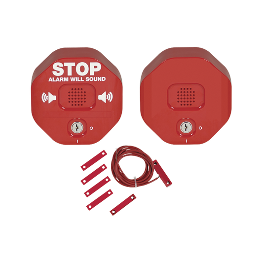 Alarma Multifunción Exit Stopper® Con Bocina Remota, Para Puertas Dobles, Solo Interiores
