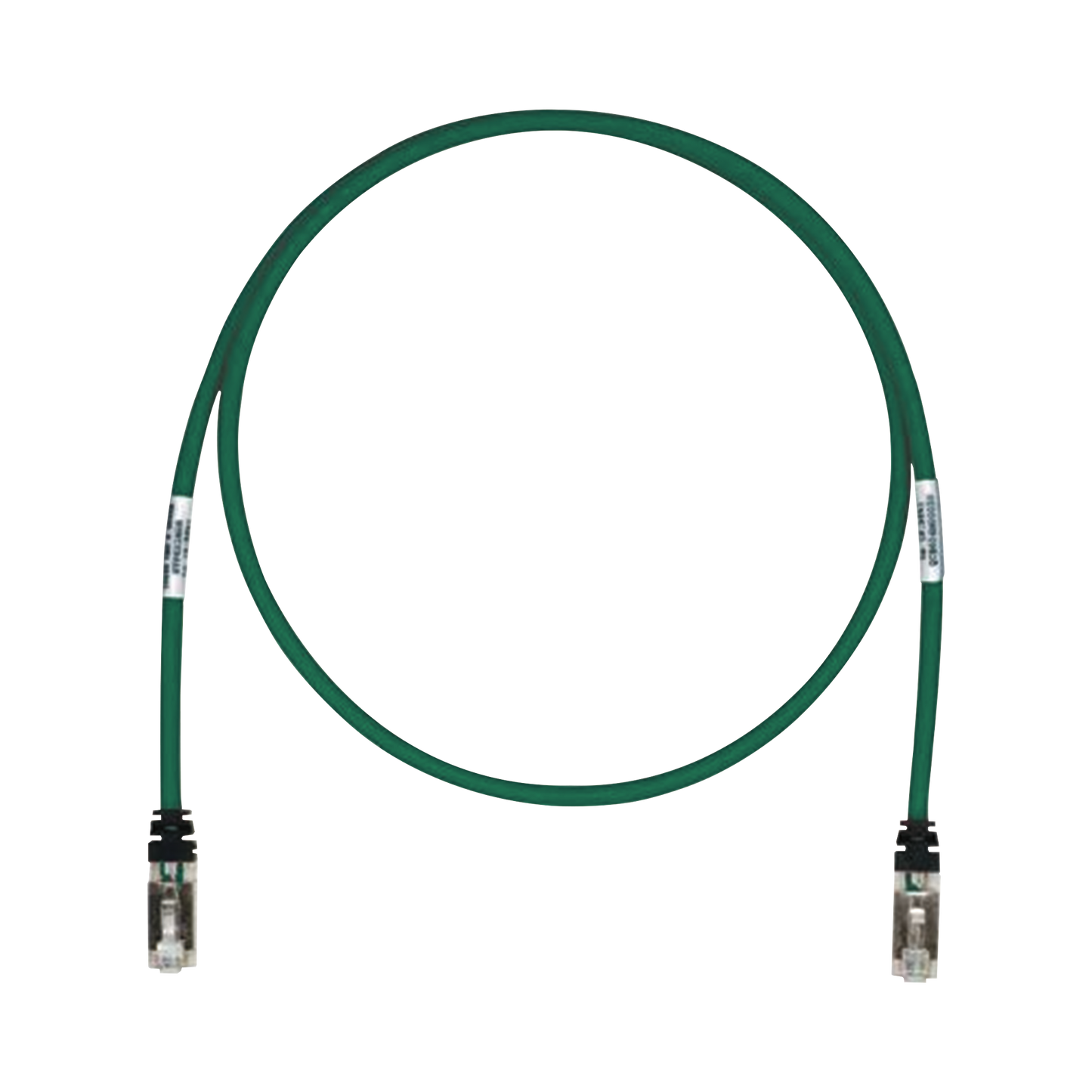 Patch Cord Cat6A, Blindado S/FTP, CM/LS0H, 13ft, Color Verde