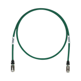 Patch Cord Cat6A, Blindado S/FTP, CM/LS0H, 13ft, Color Verde