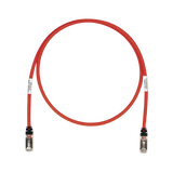Patch Cord Cat6A, Blindado S/FTP, CM/LS0H, 25ft, Color Rojo