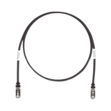 Patch Cord Cat6A, Blindado S/FTP, CM/LS0H, 7ft, Color Negro