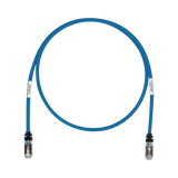 Patch Cord Cat6A, Blindado S/FTP, CM/LS0H, 7ft, Color Azul