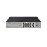 SWITCH DE RED POE 10 PUERTOS OPTIMIZADO P/ REDES DANTE