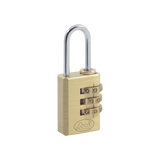 Candado de Latón de Combinación Maletero Programable/ Medida 20 mm / Nivel de seguridad 3 / Discos Programables.