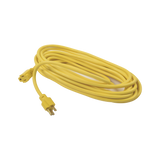 Extensión eléctrica de uso rudo aterrizada 10 metros / 127 V CA 10 A Máximo / Color Amarillo.