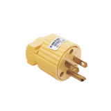 Clavija con Abrazadera Plástica Aterrizada  / 127 V CA 15 A Max.  / Fabricada en Plastico ABS.