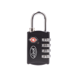 Candado de Combinación Maletero Negro TSA / Medida 30 mm/ / Nivel de seguridad 3 / Discos Programables.