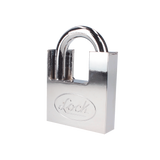 Candado de acero con Guarda Anti Palanca/ Acabado en Cromo Satinado / Doble Cerrojo / Medida 40 mm/ Nivel de seguridad 7/ 4 Llaves Abloy.